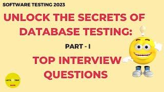 Database Testing Real Time Interview Questions | Oracle | ETL | Software Testing Zone |