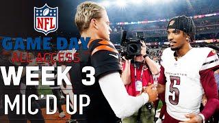 NFL Week 3 Mic'd Up! "I see you with the hot potato" | Game Day All Access