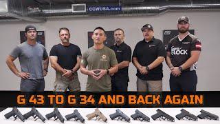 GLOCK 9mm Handguns Test: G43 to G34 and Back Again