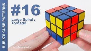 How to make Rubik's Cube Patterns #16: Large Spiral / Tornado