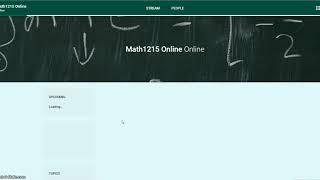 join math1215 google classroom