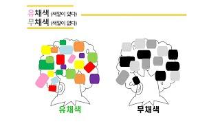 [초등미술]색종이로 하는 유채색,무채색 컬러 놀이 활동 color study