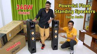 Powerful Dolby Tower Speakers for Your Home... 340W Monster Sound !! 