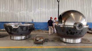 How Giant Valves & Valve Balls Are Made. The Most Satisfying Mass Production Processes