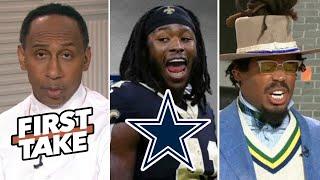 FIRST TAKE | Cowboys should trade for Alvin Kamara - Cam Newton: They need some dogs in Dallas