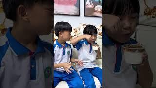 哥哥宠妹妹的方式真特别，我也想有这样一个哥哥！ #food#兄妹#Childlike# #comedy