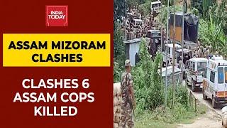 6 Assam Police Personnel Killed In Violent Clashes At Assam-Mizoram Border, Himanta Biswa Tweeted