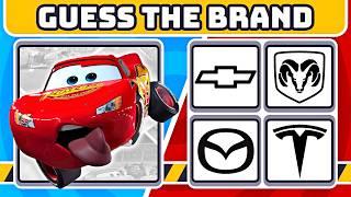 ️  PART 2 | GUESS THE CAR BRAND FROM DISNEY CARS | PORSCHE | CHEVROLET | TESLA |  #billyrobot