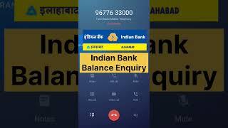 Indian Bank  Balance Inquiry mobile Number #bank #indianbank #indoasis