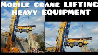 MOBILE CRANE LIFTING HEAVY EQUIPMENT #JAYSONABEJAR#