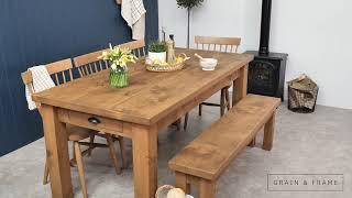 Rustic Farmhouse Dining Tables | Grain & Frame