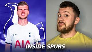 WERNER IS HERE! THINKING AHEAD AND POSITIVELY ON HIS ARRIVAL! SPURS TRANSFER NEWS