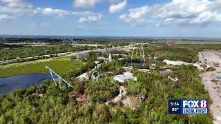 Demolition crews begin tearing down abandoned Six Flags to make way for Bayou Phoenix