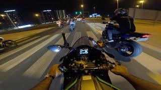 High Speed Late Night Group Ride With Super Cars