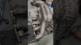 Why installing heaters on a Ferrari 458 sucks #Ferrari #kline #headers #automobile #exhaust