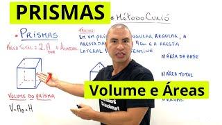 PRISMAS EM 10 MINUTOS | ÁREA e VOLUME