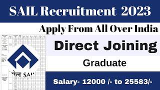 SAIL Recruitment 2023 - Apply Online for Graduate Apprentice Post