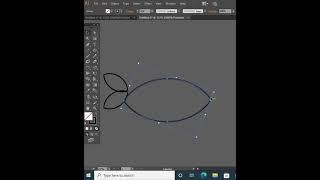 Fish logo design with Adobe illustrator,#shorts# youtubeshorts# SJB learning 21.