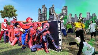 9 SuperHeroes vs Zombies || Who Will Be The Strongest ??? ( by FLife TV )