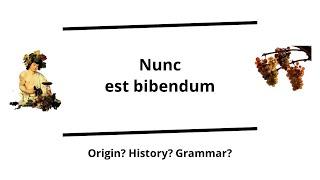 Nunc est bibendum - "Now is the time for drinking" (Horace) | Verbis Latinis