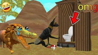 wildcraft anubis make a bathroom LAVA floor is  lava       anubis ammit tigon king 