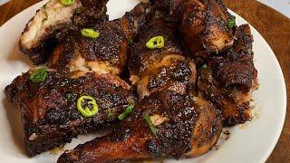 Jerk Chicken, Authentic Jamaican Oven Jerk Chicken, Juicy & Delicious!