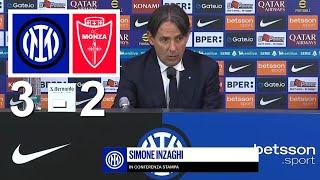 Simone Inzaghi Conferenza Stampa Post Inter 3 vs 2 Monza 08/03/2025