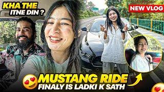 Finally Iss Ladki Se Mil Gaye Apni New Supercar Mustang Ke Sath ️