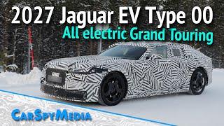 2027 Jaguar Type 00 EV GT Prototype Next Chapter Electric Grand Touring Sedan Caught Winter Testing