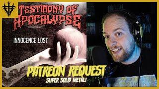 Patreon Request - Testimony of Apocalypse - "Innocence Lost" (Reaction Video) Christian Metal [2024]