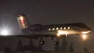 VAN NUYS AIRPORT PRIVATE JETS | Plane landing and takeoff video