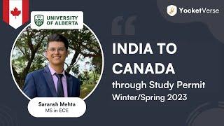 Got into University of Alberta for MS in ECE |  Study in Canada | Yocket Premium Review