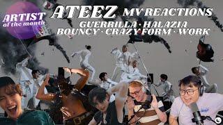 ATEEZ MV Reactions: 'Guerrilla' 'Halazia' 'BOUNCY' 'Crazy Form' 'Work' | BeLoved of the Month