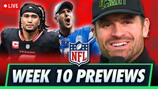 Jayden Daniels vs Mike Tomlin & The Steelers, & Lions vs Texans | NFL WK10 Previews