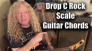 Learn Drop C Rock Scale Guitar Chords