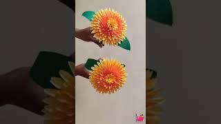 3D Beautiful Paper Flowers | Easy Home Decor Beautiful Paper Flower Making | #shorts |