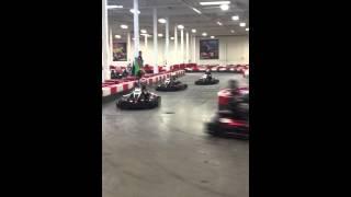 Go karting crash (hit hard)