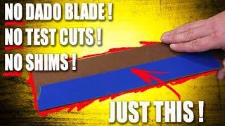 This table saw trick may FINALLY end dado blades