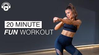 20 Minute |  FUN CARDIO WORKOUT |  Full Body  (w/ @mazurjulia  )