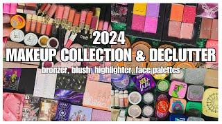 2024 Makeup Collection & Declutter!! | Bronzers, Blushes, Highlighters