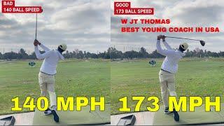 30mph MORE! The SLING SHOT  Golf Swing with JT Thomas #GOLF Coach