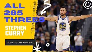 Stephen Curry ALL 285 Three-Pointers From 2021-22 NBA Regular Season | King of NBA