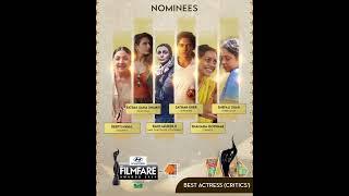 Nominations for Best Actress (Critics') for the upcoming 69th #HyundaiFilmfarewards 2024