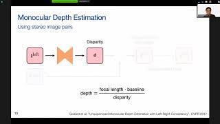 Junhwa Hur (TU-Darmstadt) - Self-supervised learning of depth and motion from monocular images