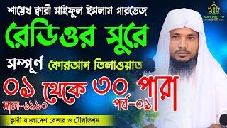 Hifzul Quran Tilawat 1 to 20 Para | Saiful islam Parvez | ১ থেকে ২০ পারা এক সাথে আরবি সহ | পর্ব ০১