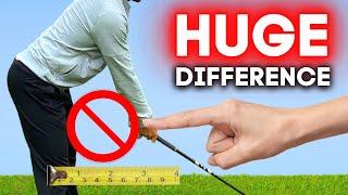 I'VE CHANGED HOW FAR I STAND FROM THE GOLF BALL AND THE DIFFERENCE IS HUGE!