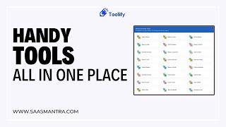 Toolify Lifetime Deal | Ultimate Web Toolkit! | SaaS Mantra #saas #saasmantra