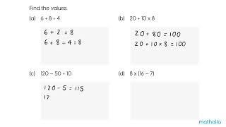 Order of Operations