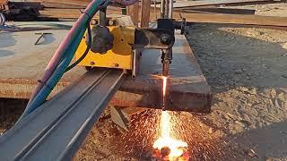 50 mm Plate cutting by PUG Machine