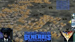 USA Boss | 1vs7 China Team | Tank & Infantry & Nuke | Command & Conquer Generals Zero Hour